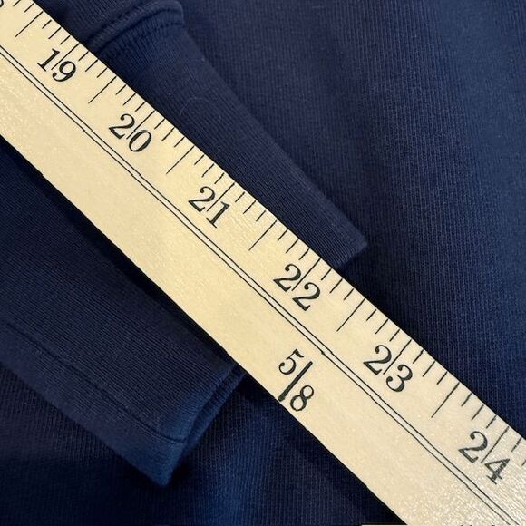 Frame Old School Sweatshirt Navy Blue w/Red Embroidered Script Logo Size Medium - Picture 9 of 11